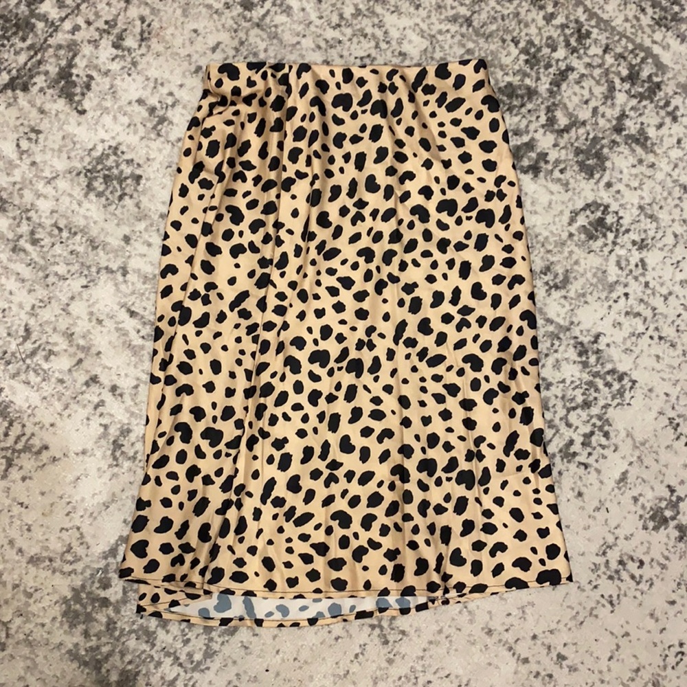 Leopard Midi Skirt